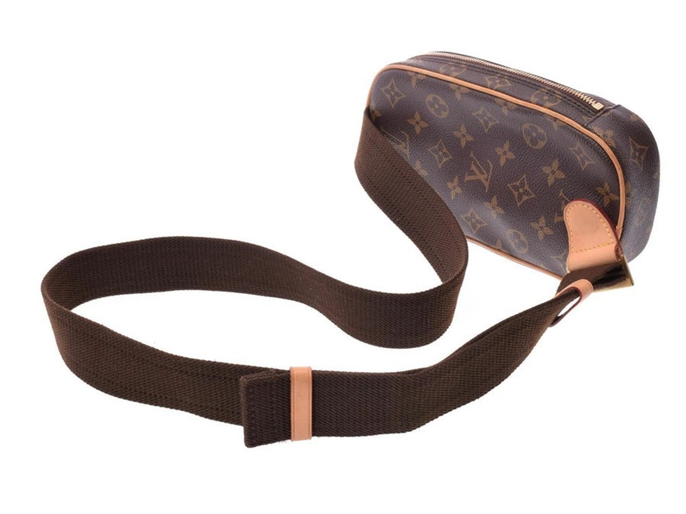 Louis Vuitton Bum Brown Pochette Gange Body Monogram Crossbody Bag Belt Brown